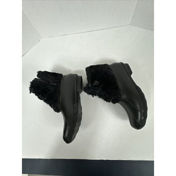 Sperry Saltwater Quilted Faux Fur Boot Women's 6.5 Black NWOB + Rubber Scuffs - Picture 9 of 14